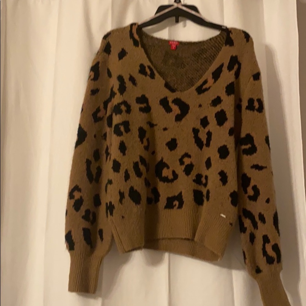 Leopard print sweater
